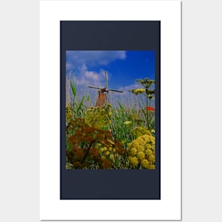 Windmill. Kinderdijk, Netherlands Posters and Art